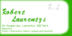 robert laurentzi business card